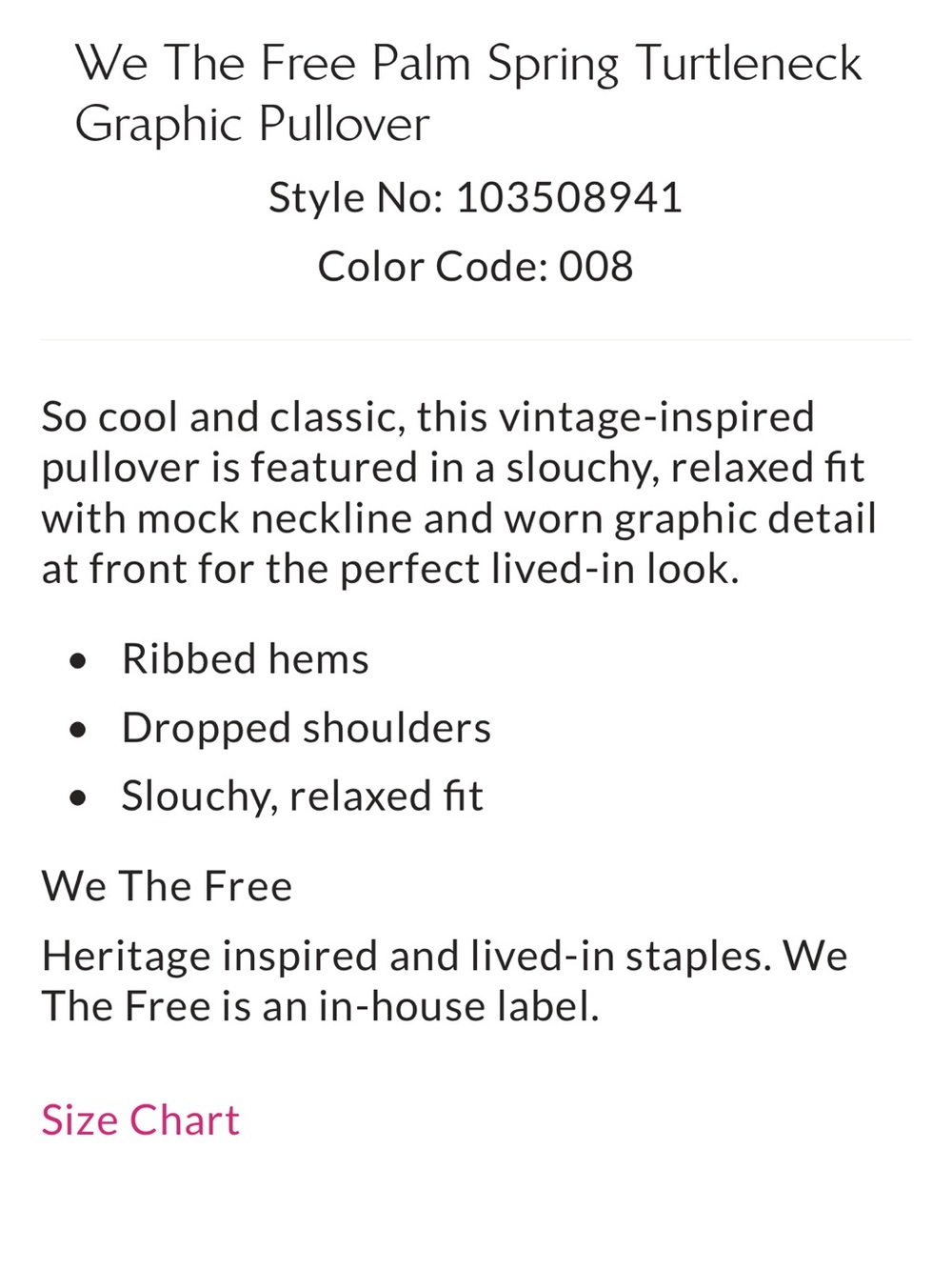 Free People Palm Springs Graphic Sweatshirt - Picture 6 of 6